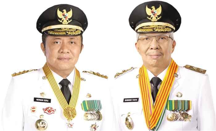 H. Herman Deru Gubernur Sumsel H. Mawardi Yahya Wakil Gubernur Sumsel