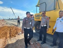 Polres Muara Enim Cek Jalan Tol Indralaya – Prabumulih