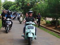 Ngabuburide Keliling Kota Palembang Bersama Komunitas Vespa