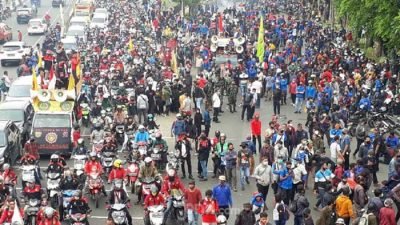 Aksi May Day di Palembang, 1.200 Personel Gabungan Diterjunkan