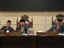 9 Fraksi DPRD Sumsel Mengaku Puas Atas Jawaban Gubernur Herman Deru