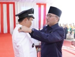Pesan Pj Bupati Apriyadi Saat Lantik PAW Kades Bayat Ilir