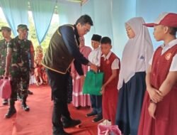 Karya Bakti TNI, Pemkab Muba – Kodim 0401 Muba Bangun Jalan Desa Ulak Embacang