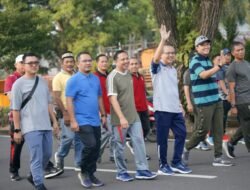 Semarak Fun Walk – Fun Run Adhyaksa Muba Fest Banjir Peserta