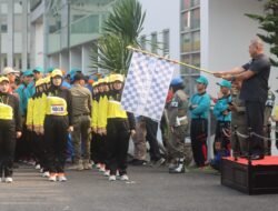 Pj Sekda Muba Semangati Peserta Lomba Baris Berbaris