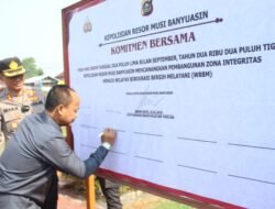 Pemkab Muba Mendukung Zona Integritas WBBM Polres Muba