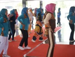 Senam Jantung Sehat dan Senam Lansia Bugar Bersama PKK Muba