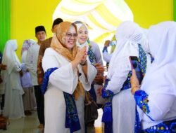 Hadiri Tabligh Akbar, Ketua BKMT Muba Sapa Majelis Taklim Babat Toman