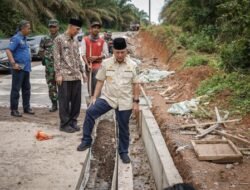 Jalan Desa Tanjung Agung Jadi Contoh Pembangunan di Muba