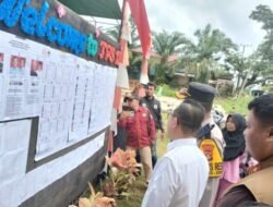 Pj Bupati Bersama Kapolres Pantau Pemilu Kecamatan Betung Banyuasin
