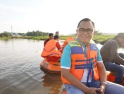 Hani Tinjau Normalisasi Sungai Boom Berlian