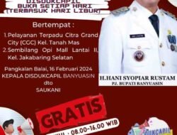 Atas Instruksi Pj Bupati Banyuasin, Pelayanan GGC Buka Setiap Hari