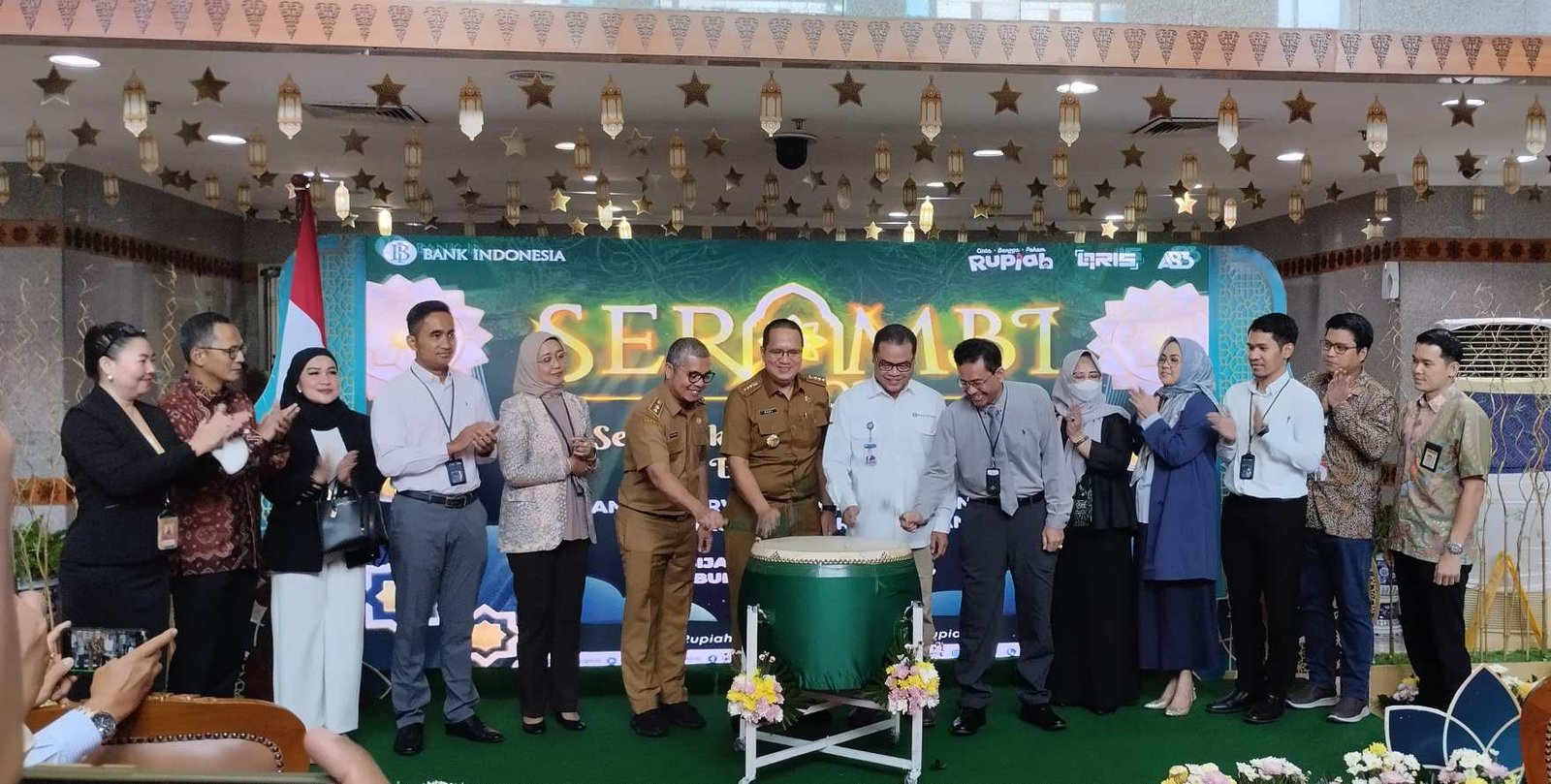 Bank Indonesia Cabang Sumsel resmi melakukan Kick Off Semarak Rupiah Ramadan dan IdulFitri (Serambi) 2024 yang digelar di Gedung BI Sumsel, Senin (18/3/2024).