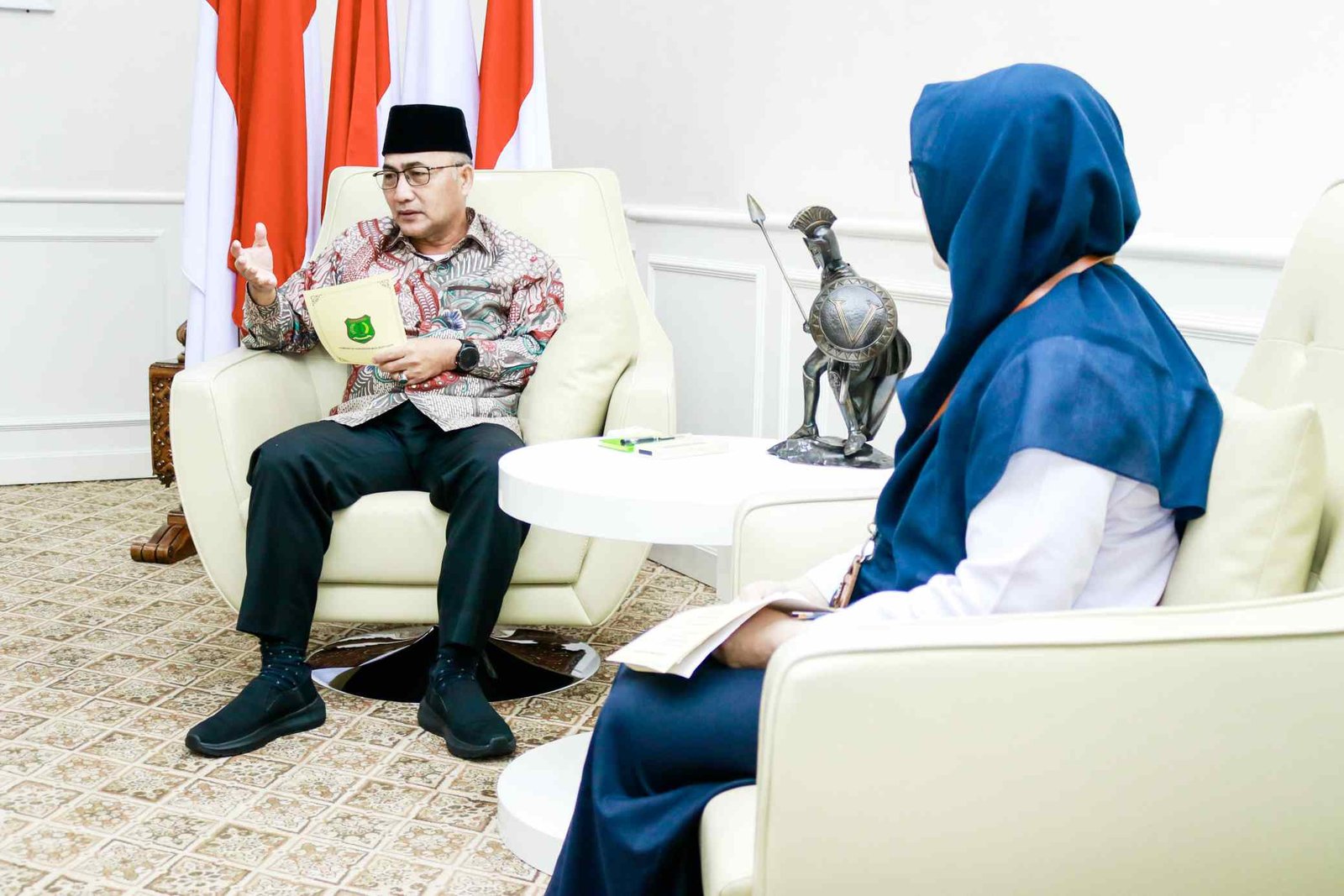 Kepala Balai Prasarana Permukiman Wilayah Provinsi Sumatera Selatan bersama dengan jajarannya kembali datang ke Kabupaten Muba audiensi bersama dengan Pj Bupati Muba H Apriyadi.