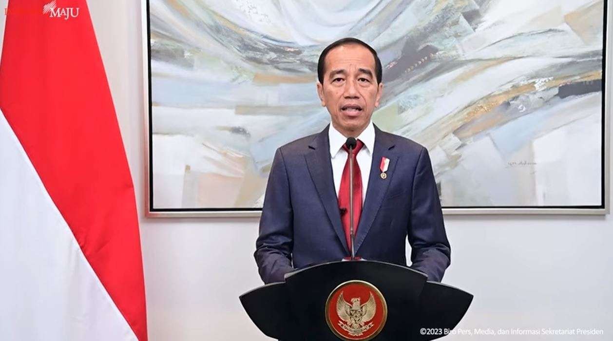 Presiden Joko Widodo saat memberi keterangan pers (Foto: Tangkapan layar Sekretariat Presiden/Dokumentasi).