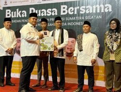 BPD HIPMI Sumsel Bagikan Puluhan Bingkisan Sembako untuk Anak Yatim di Sela Kegiatan Buka Puasa Bersama