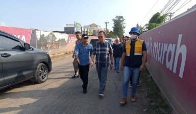Pj. Bupati Banyuasin Lanjut Survey Jalan Opi Raya dan Jalan Poros Tegal Binangun