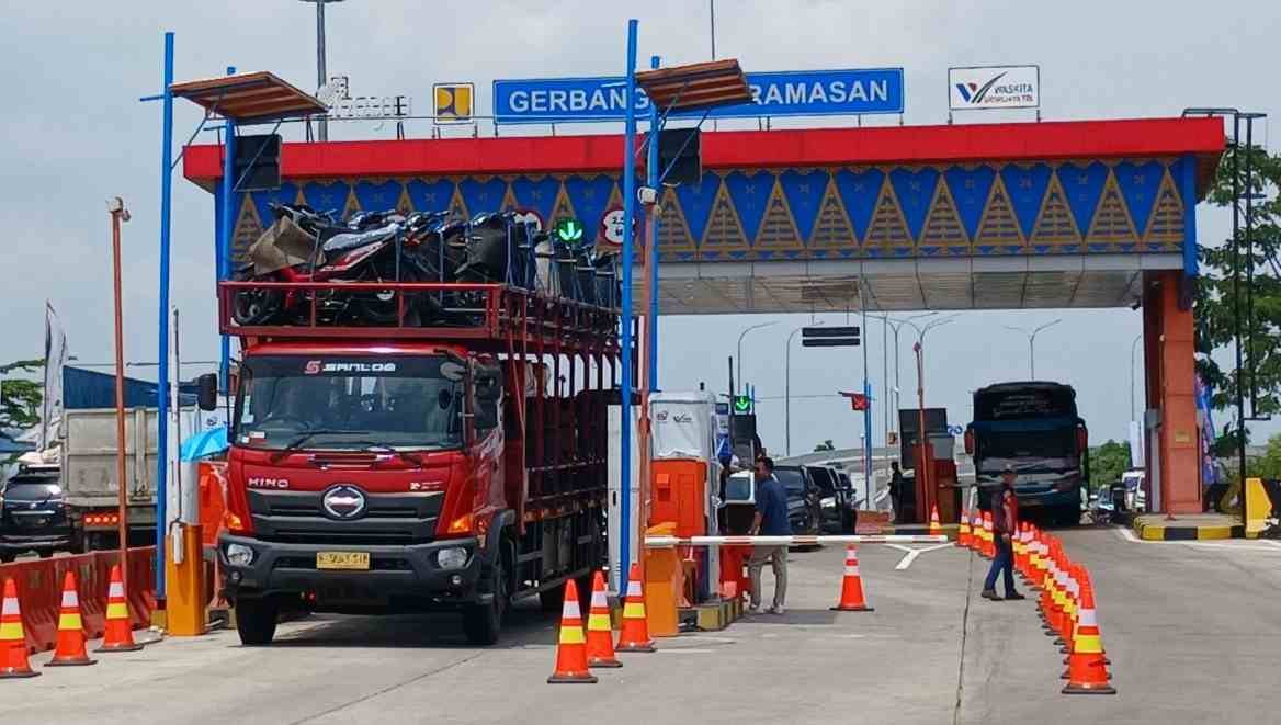 Gerbang Tol Keramasan Pasca Idul Fitri 1445 H
