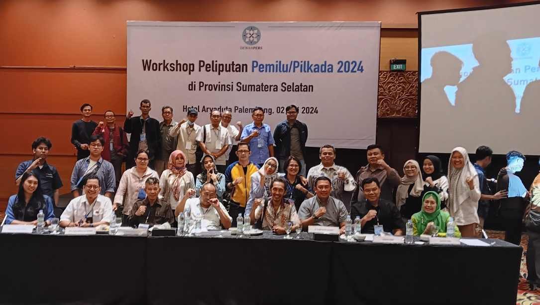 Dewan Pers mengadakan kegiatan Workshop Peliputan Pemilu/ Pilkada 2024 di Provinsi Sumatera Selatan,