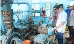 Tinjau Jalan Jembatan Dan PDAM Desa Merah Mata Kecamatan Banyuasin Satu