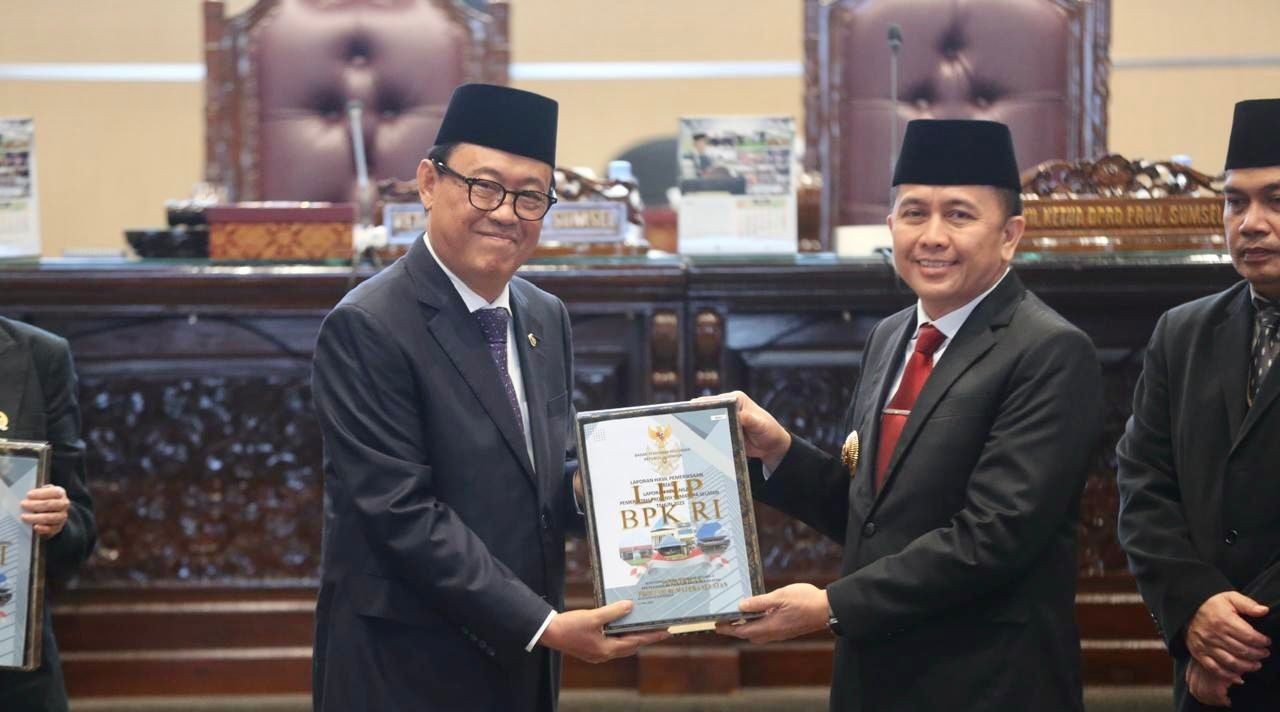 Pemprov Sumsel Kembali Pertahankan Predikat WTP