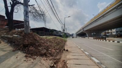 Lahan Milik Siswadi, yang dikatakan belum dilakukan Ganti Rugi terkait pembebasan lahan untuk proyek FO Sekip Ujung.
