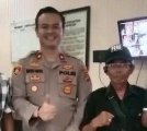 Kompol Bayu Arya Sakti (kiri) dan Jurnalis halopos.id Mursalan (kanan)