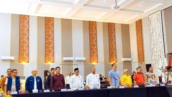 Rapat pleno terbuka, yang dipimpin langsung Ketua KPU Sumsel Andika Pranata Jaya dan dihadiri perwakilan partai politik, Badan Pengawas Pemilu (Bawaslu) Sumsel dan stakeholder yang ada di kantor KPU Sumsel Jakabaring Palembang, Selasa (28/5/2024).