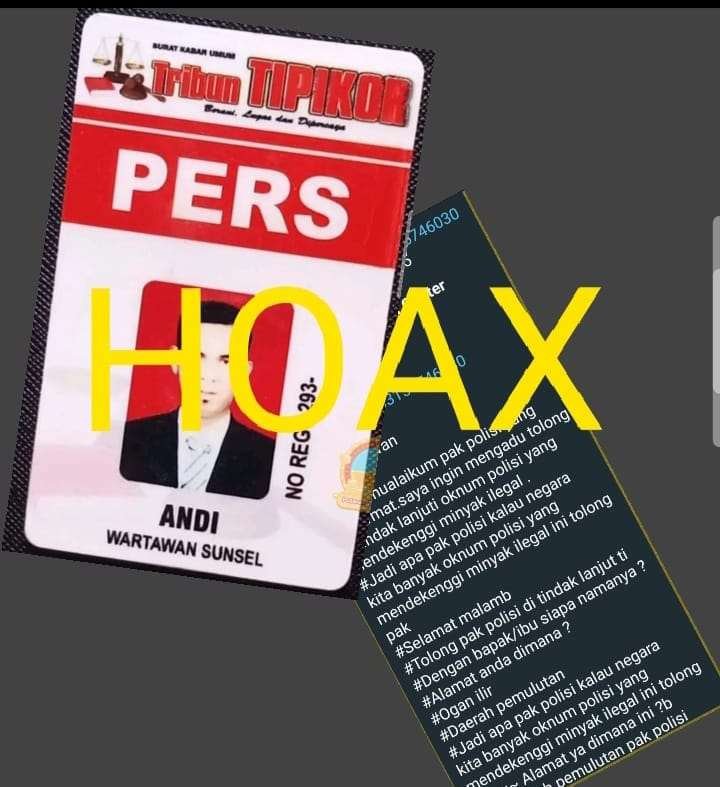 Salah Satu Nama Wartawan Dicatut Oknum ke Aplikasi Banpol