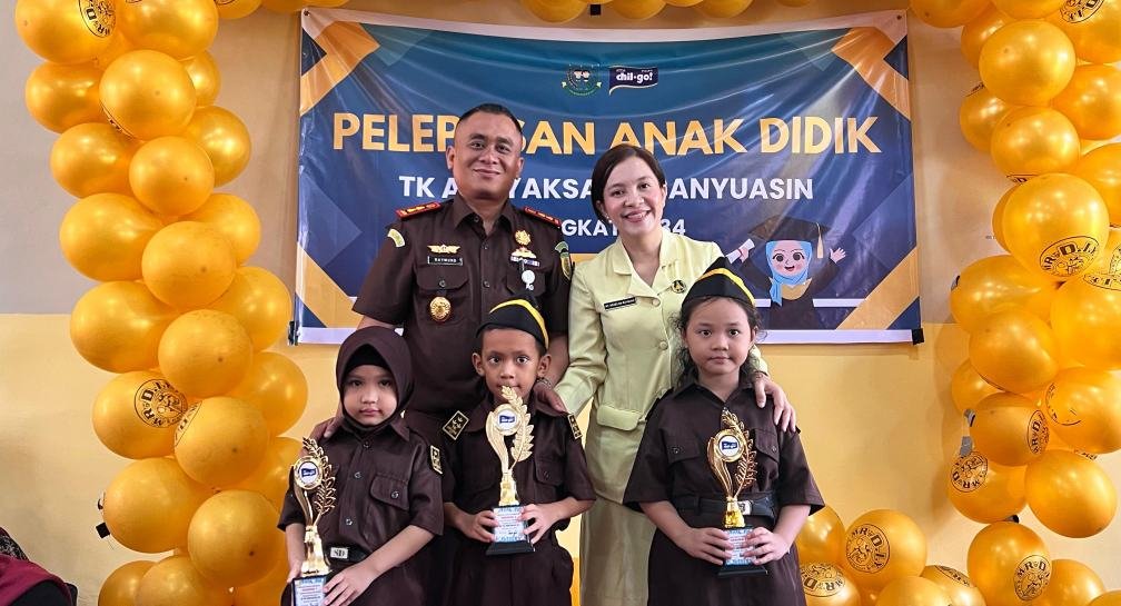 Kepala Kejari Banyuasin Hadiri Perpisahan TK Adhyaksa VII Sukajadi