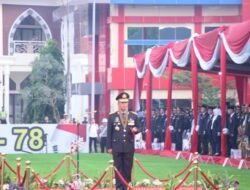 Meriahkan HUT Bhayangkara ke-78 Mapolda Sumsel Gelar Upacara dan Pembagian Door prize