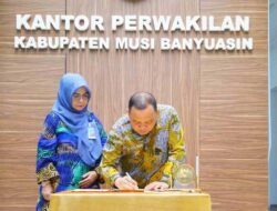 Pj Bupati Muba Sandi Tandatangani MoU dengan LPP RRI Palembang