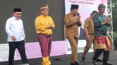 Suasana SMA Negeri 6 Palembang menggelar acara Spectarion (Step Into Boundless Creativity And Imanigation ) SMA Negeri 6 Palembang