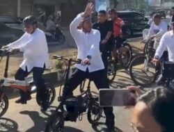 Konvoi Naik Sepeda, Yudha – Bahar Paslon Pertama Daftar ke KPU