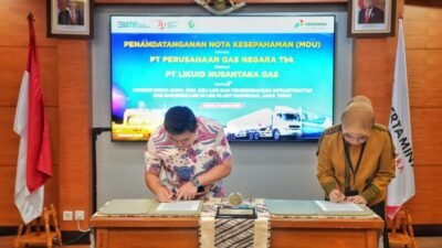Gali Potensi Gas di Jawa Timur, PGN dan Likuid Nusantara Gas Tandatangani MOU Kerja Sama LNG