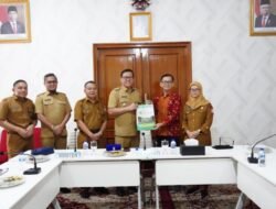 Pj.Bupati Banyuasin Terima Audiensi BPJS Ketenagakerjaan cabang Banyuasin dan RSUP DR. Rivai Abdullah