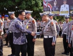 Pj Bupati Banyuasin Hadiri Apel Gelar Pasukan Mantap Praja Musi