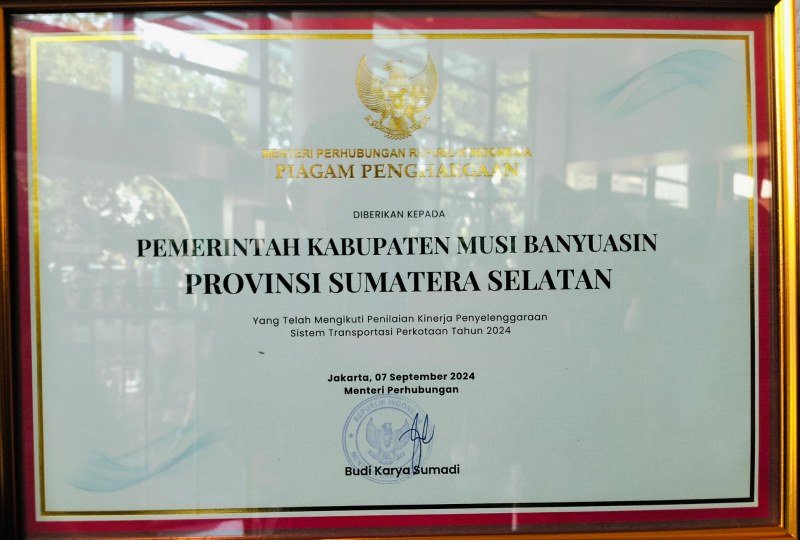 Membanggakan, Muba Raih Piala WTN Dalam Hub Space 2024