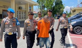 Polres OKUS Ringkus Pencuri Motor Disamping Rumah Makan di Bumi Agung