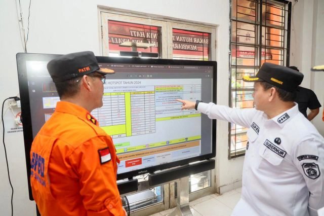 Elen Setiadi Tinjau Kesiapan BPBD Muba Antisipasi Karhutla dan Bencana Banjir