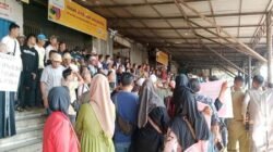 Pedagang Pasar 16 Ilir Palembang Usir Perumda dan PT BCR