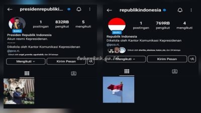 Foto : Akun IG resmi Presiden Prabowo. (ist)