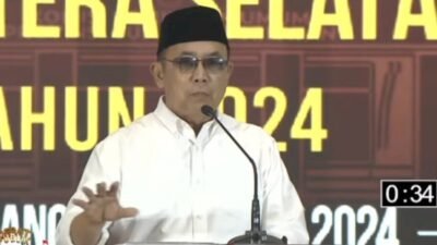 Eddy Santana Putra dalam debat perdana Pilgub Sumsel 2024/handout