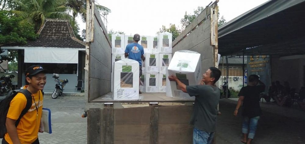 Ilustrasi distribusi surat suara