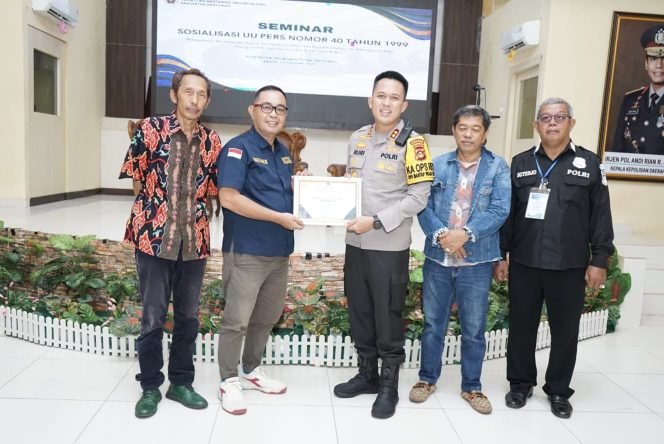 Sukses, PWI dan Polres Banyuasin Sosialisasi UU Pers Prosedur Pelaporan Pelanggaran Pers