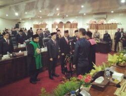 Rapat Paripurna Ke II DPRD PALI Gelar Sumpah dan Janji Jabatan 