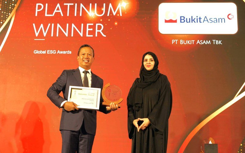Bukit Asam Bawa Pulang Empat Penghargaan dari Global ESG Awards