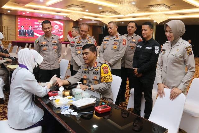HUT Ke-73 Humas Polri, Bid Humas Polda Sumsel Gelar Kegiatan Donor Darah