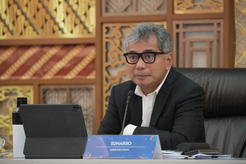 Direktur Utama BRI Sunarso pada press conference Kinerja Keuangan BRI Triwulan III 2024