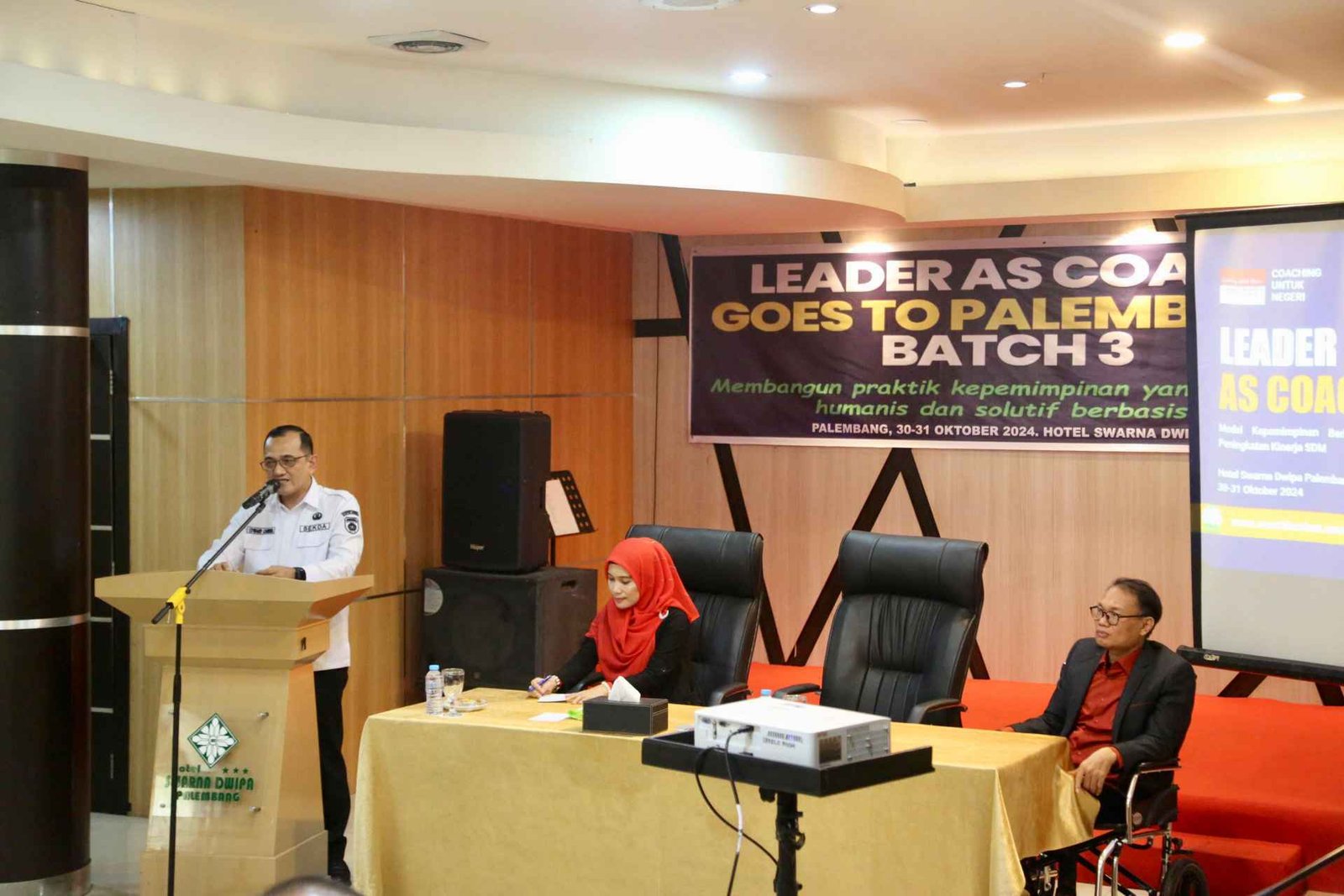 Sekda Edward Candra Buka Leader As Coach Sebagai Sarana Tingkatkan Kapasitas SDM  Jajaran ASN Pemprov Sumsel